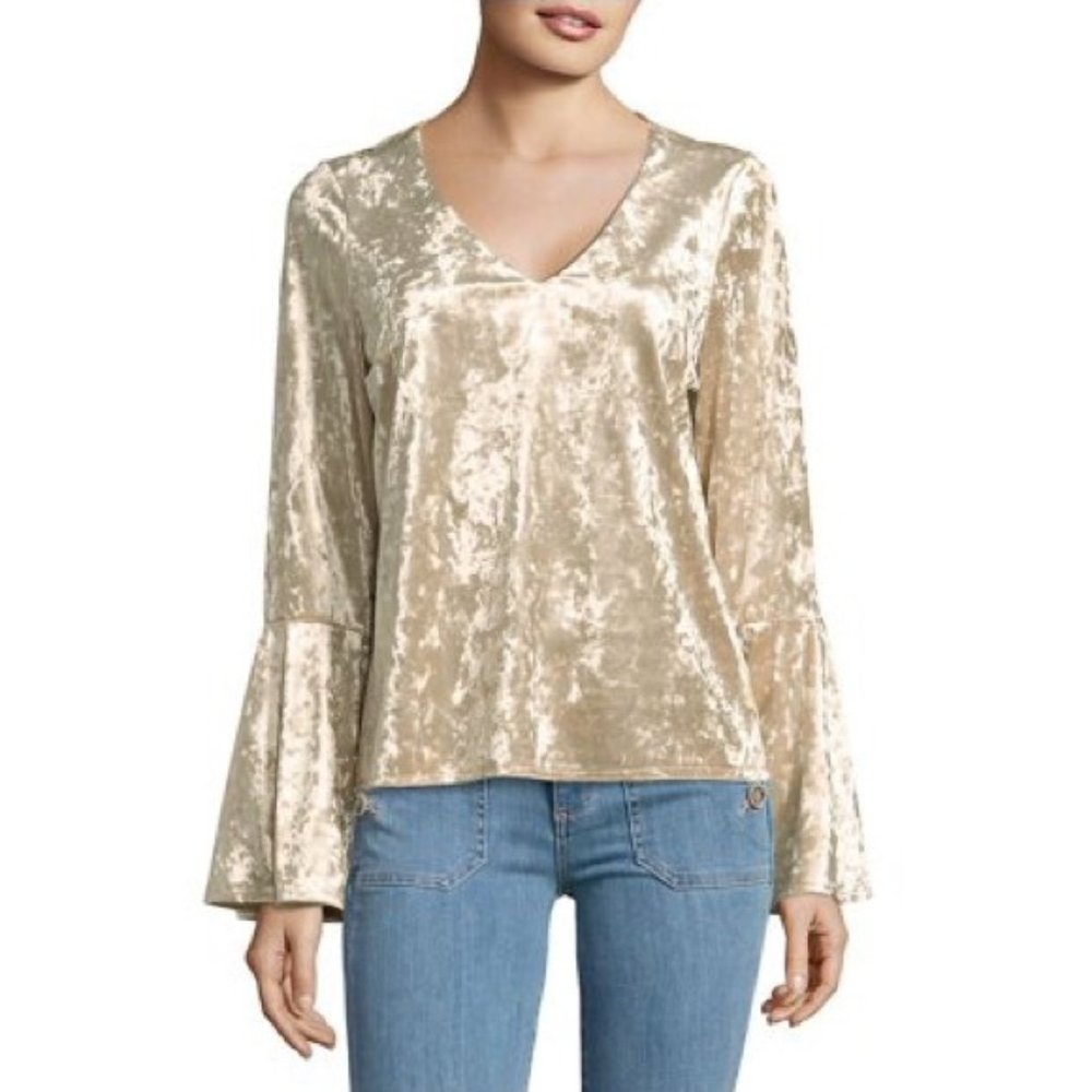 Karen Kane Glisten Up bell sleeve top